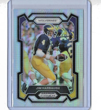 2025 Panini Prizm Drat Picks Jim Harbaugh Silver Prizm #50 Michigan Bears