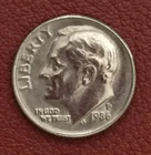 1986 P  Roosevelt Dime - very nice, actual coin - Free shipping.