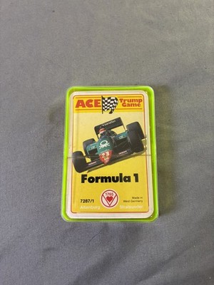 1986 ACE TRUMP GAME Formula 1 F1 Ayrton Senna Factory Sealed Set ,Extremely Rare