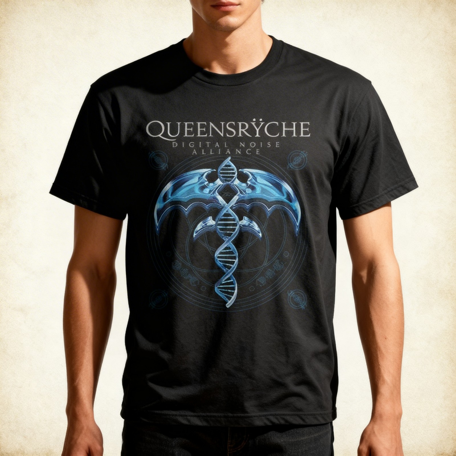 NEW Queensryche Band Short Sleeve Cotton Black All Size T Shirt