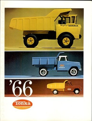 1966 PAPER AD 4 PG Color Tonka Toy Trucks specs Dump truck mighty hydraulic