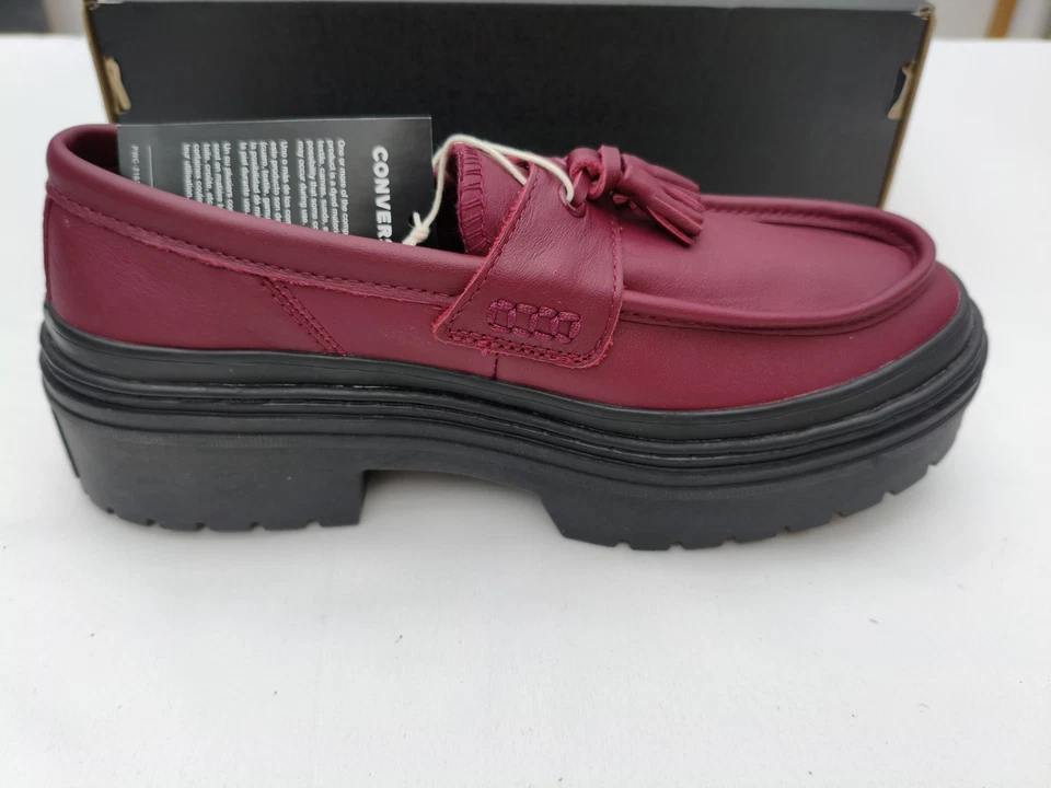 Converse Chuck Taylor All Star Lugged Heel Loafer Femme - Bordeaux - Taille 38 - Photo 2/4