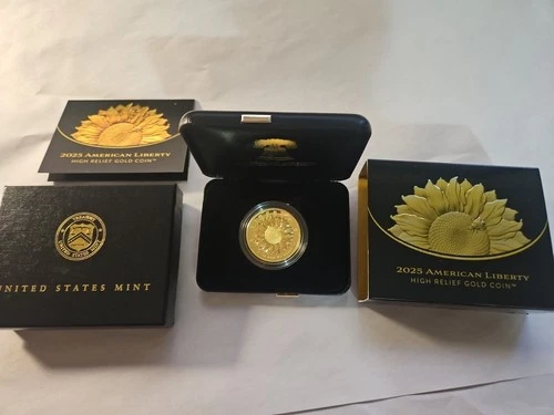 2025 W $100 Gold American Liberty High Relief W/OGP
