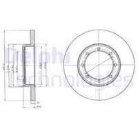 Delphi 2X Bremsscheibe Hinten Ø302 Mm Voll FüR Renault Master III Kasten FV 2.3