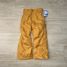 NEW Columbia Snow Pants Kids Size XS Yellow Starchaser Peak Waterproof Ski Snow
