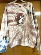 BUC-EE'S, Adult LARGE, Tie Dye Sweatshirt, New Without Tags, Cotton Poly