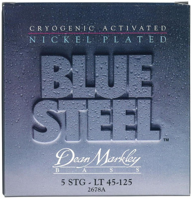 Dean Markley NPS Blue Steel Bass Guitar Strings 5 String Set, 45-125 Light 5