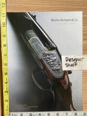 Westley Richards & Co Ovundo Shotguns Elephant Stock Print Advertisement