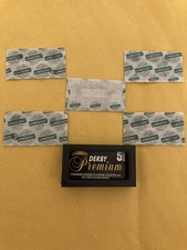 5 Double Edge Razor Blades, Derby Premium
