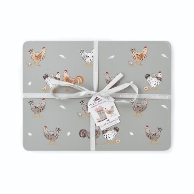 Cooksmart Hen House Lane 4er Set Tischsets Huhn Design