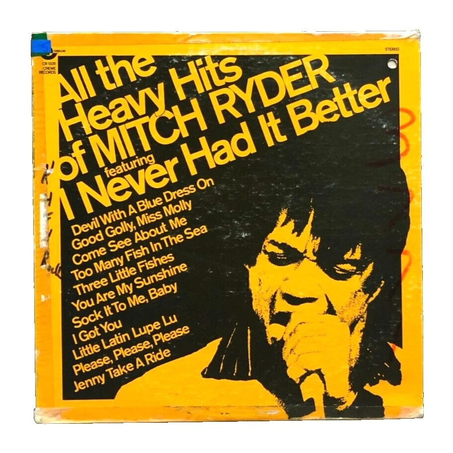 Mitch Ryder Very Good Plus (VG +) Sleeve Vinyl Records