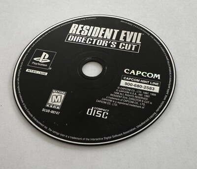 Resident Evil Director's Cut PS1 PlayStation 1 Disc Only Scratched But Plays