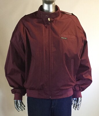 maroon members only jacket