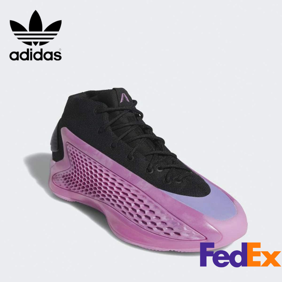IG6670 adidas Anthony Edwards 1 Mid Core Black Preloved Purple 