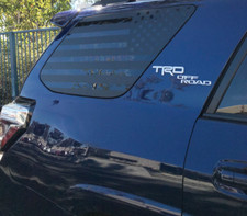 USA Flag Decals - Fits 4Runner Side Window 2010-2023 TRD Pro SR5 Toyota TF3
