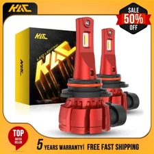KAC 9145 9140 H10 White LED Fog Driving Lights Bulb Super Bright 6000K 8000LM 