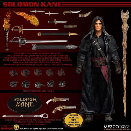 Mezco Toyz One 12 MDX Rumble Society Solomon Kane 1/12 Action Figure - 76184