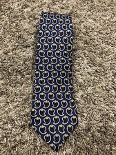 Brooks Brothers MAKERS All Silk Blue Paisley Neck Tie Made in USA