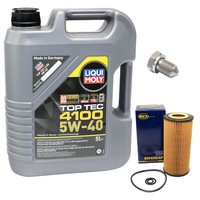 MotoröL ÖLfilter SH4064P 5W40 5Liter + ÖLablassschraube FüR Mercedes W220 W203