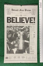 VINTAGE Detroit Red Wings Stanley Cup Celebration RARE! Printing plate 6-17-98!