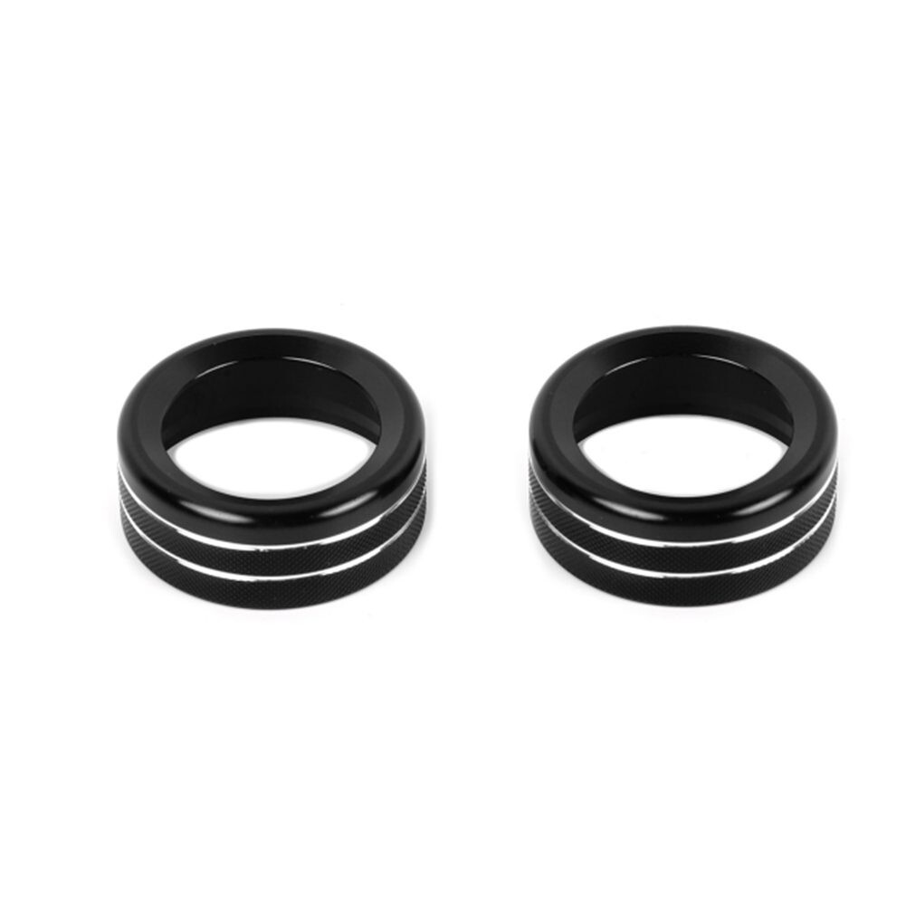 Customize Your Ride 2PCS Center Console Audio Switch Knob Trim Rings