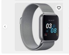 I touch SE Air smart watch with Black 45mm Case w/ silver strap
