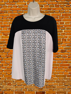 BNWT WOMENS JARGER SIZE UK 14 PINK/BLACK SHORT SLEEVE FORMAL WORK BLOUSE TOP