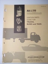 1968 SMP  Ignition Parts Guide for Trucks Busses & Taxis AA-1  Weatherly 512