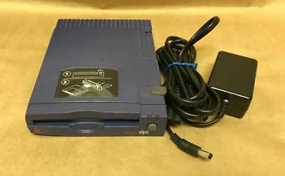 SCSI接続100MBZIPドライブ FUJIFILM ZDR100 （注 実質的にはiomega社のZ100S2） Iomega Z100S2 100MB External SCSI Blue Zip Drive With Power