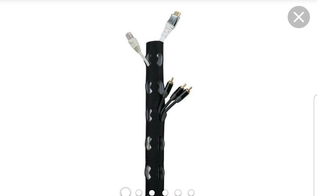 SANDSTROM SCMS214 Cable Management Sleeve 1.8m reversible .black or