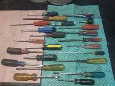 LOT OF 23 TOOLS SCREW DRIVERS NICE MIX OF BRANDS MOSTLY USA NAME BRANDS