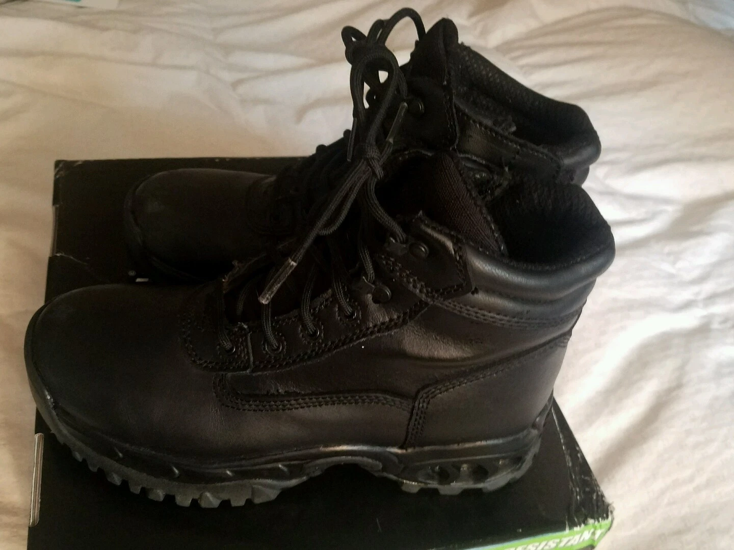 Police shoes, Tactical, Army, Construction, all leather mid mens size 6