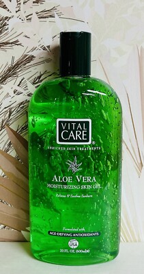 Vital Care ~ Aloe Vera Moisturizing Skin Gel with Age-Defying Antioxidants 20 oz