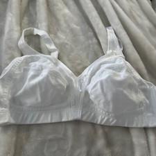 Vintage Gelmart White Satin Second Skin Bra 5408 Size 38B Lace Trim NICE