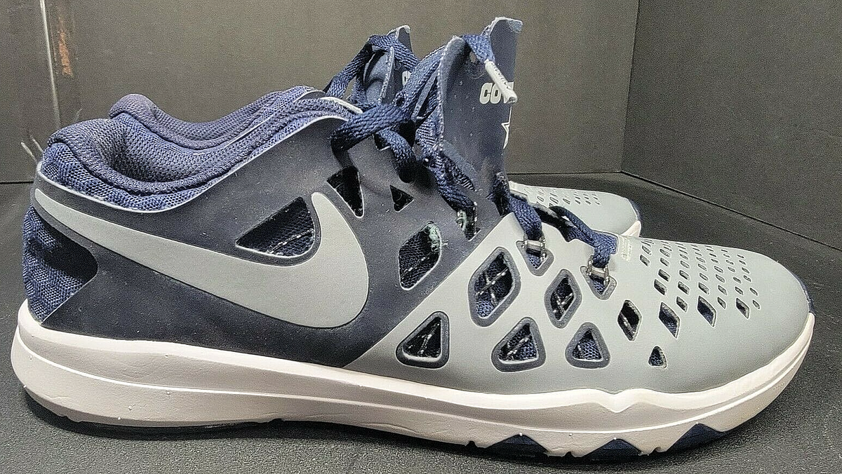 NIKE DALLAS COWBOYS TRAIN SPEED 4 AMP SHOE-NAVY/GREY/WHT-MEN'S 8 #848587 013 | eBay