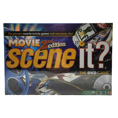 New: Scene it?  Movie, 2nd Edition Board Game, The DVD Game, Mattel, 2007