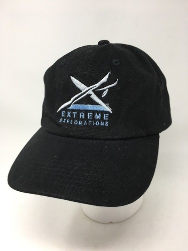 Extreme Explorations Hat Cap Black Adjustable Baseball Style