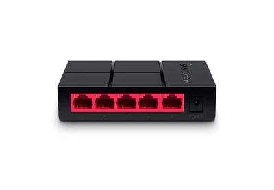 Mercusys 5-Port Gigabit Ethernet Switch 10/100/1000 Mbps Unmanaged kompakt leich - Photo 1/3