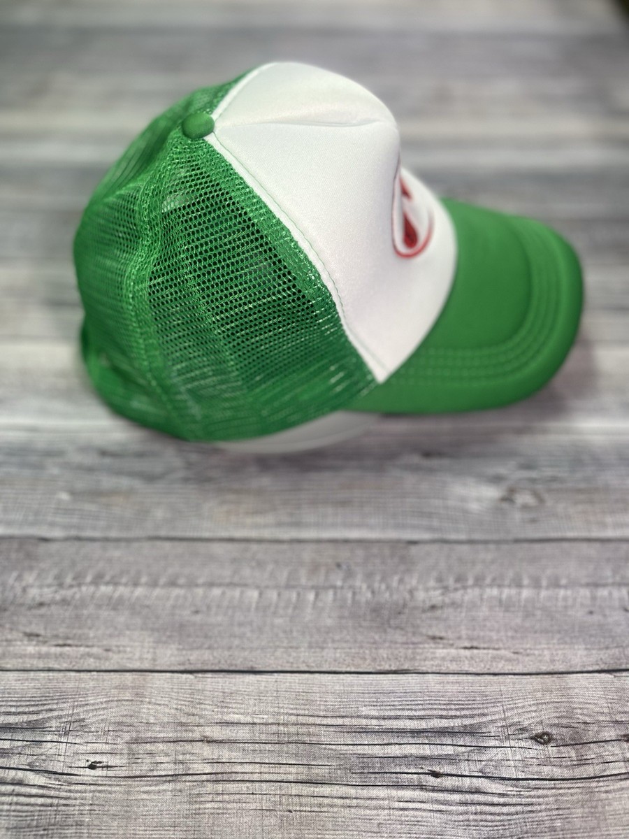 Mowalola Puff Puff Trucker Hat Green And White SnapBack OSFM | eBay
