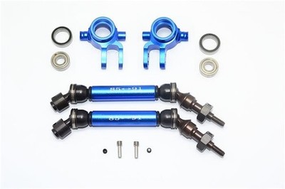 GPM TRAXXAS Rustler/Slash 4x4 Stahl CVD mit Alu-Antriebswelle, Lenkhebel & Lager