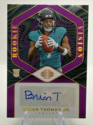2024 Illusions Rookie Vision Purple Brian Thomas Jr /50 #RVS-BTJ Jaguars