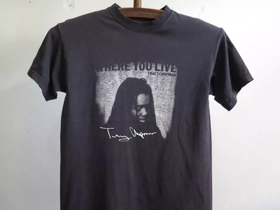 SALE Vtg Tracy Chapman Soul Pop Music Cotton Black All Size Unisex Shirt