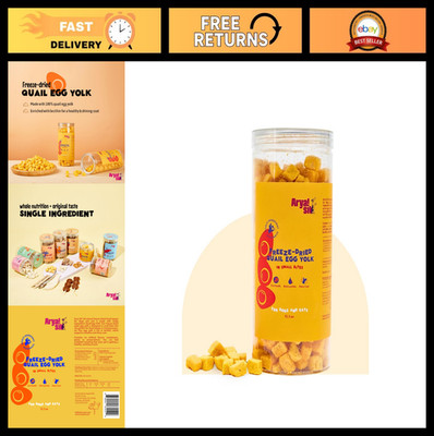 Freeze-Dried Egg Yolk Dog Treats & Food Topper | Rich in Lecithin | No Additives