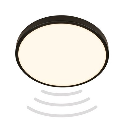Badezimmer Deckenleuchte LED Bewegungsmelder Lampe 12W 3000K IP54 Flur 29cm schwarz