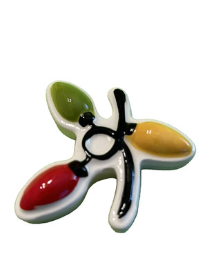 Nora Fleming brightly colored '' Get Lit'' Vintage Christmas Lights mini (Retired)