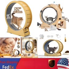 Cat Exercise Wheel Large Cat Treadmill Running Wheel for Indoor Cats 42/52 inch