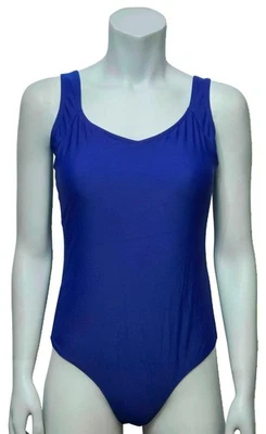 Maillot De Bain Femme 1 Pièce Bleu Avec Cups Amovibles Taille L (T1) - Photo 1/3