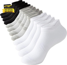 Womens Ankle Socks Athletic Cotton Running Low Cut Socks with Tab 6 Pairs