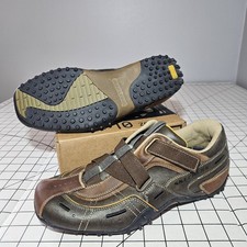 Skechers Urban Track-Palms Mens 9.5 Sneakers Brown Leather Low-Top Strap Closure