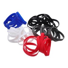 50 Pcs Silicone Wristbands Bulk Blank Colored Stretch Bracelets For Party Teens